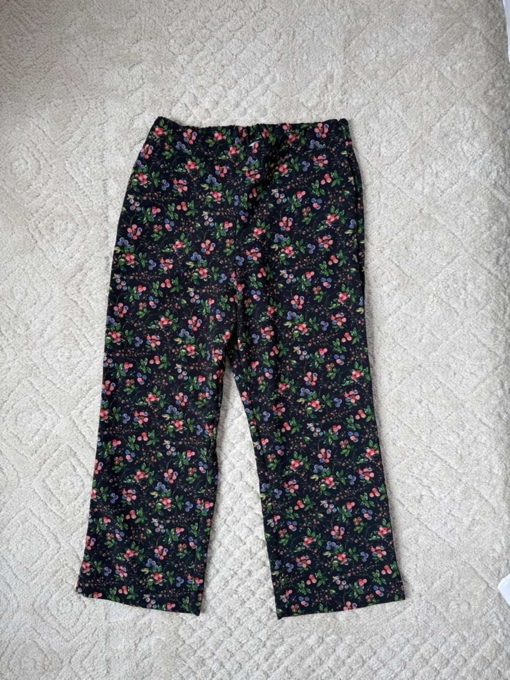 Hill House Home Matching Floral Print Pant Set, Navy, Medium - Picture 3 of 9